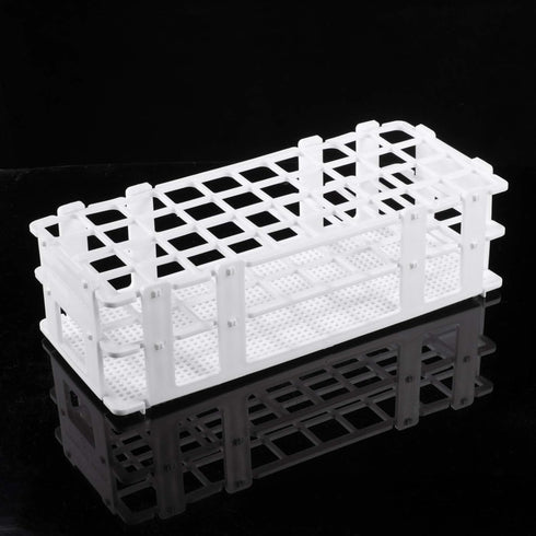 Eowpower Plastic Lab Test Tube Rack Storage Stand Holder Detachable for 20mm Test Tubes, 40 Holes Pack of 1