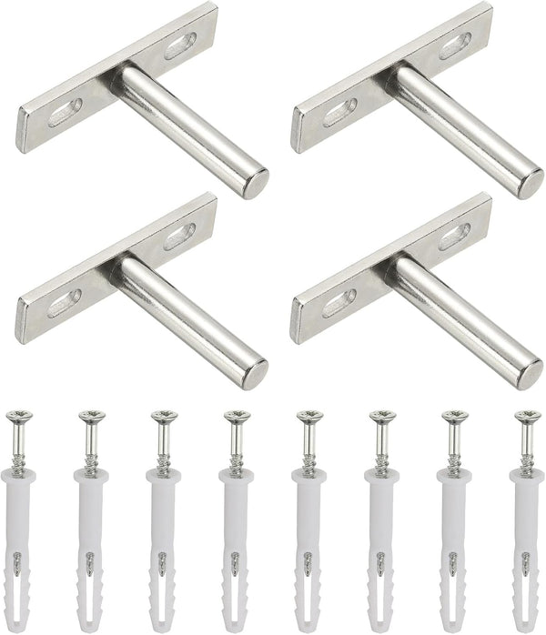 uxcell 4 PCS Blind Shelf Supports, 2 Inch Heavy Duty Floating Shelf
