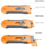 Plastic Razor Blade Scraper with 15 Extra 1.5" Blades, Cleaning Tool for Stickers, Labels, Paint