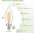 E12 Bulb 60 2700K E12 Bulb Dimmable, CA10 Bulbs 450LM, 5W, 6 Pack Sigalux Candelabra watt Equivalent, Warm White LED