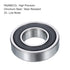 uxcell 4 Pcs 16002-2RS Deep Groove Ball Bearing, 15mm x 32mm x 8mm High Carbon Chrome Steel Z3