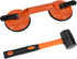 Floor Gap Fixer Tool for Laminate Floor Repair - Includes Heavy Duty Aluminum Suction Cup and Rubber Mallet Orange Kit