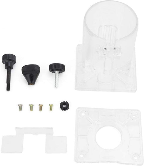 Woodworking Trimmer Router Transparent Plastic Base Power Tool Protective Accessory with Knob