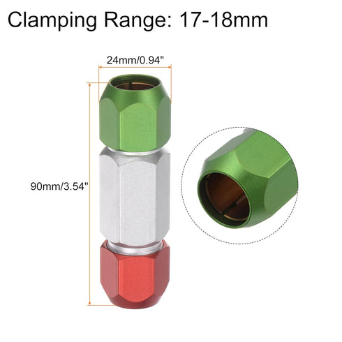 HARFINGTON Aluminum Alloy Pin Gage Handle, 17-18mm Clamping Range Go No Go Double End Gauge