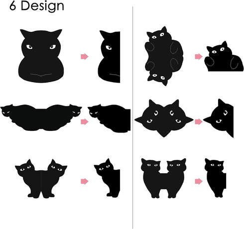 Magnetic Bookmarks - 6 Assorted Cute Clip Set for Teachers, Students, Book Lovers, Kawaii Cat Magnet Page Markers
