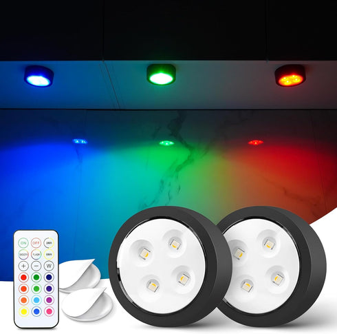 Stick on Lights with Remote Shelf Battery Operated Push Lights Small Led