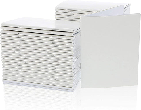 Bright Creations 48 Pack Blank Unruled Journal for Writing Projects, Student Supplies, Classroom (4 x 5.5 In)