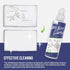 loukin Magnetic Dry Erase Eraser - Whiteboard Eraser with 3.4 fl oz Cleaner for Classroom, Home, Office Use (Grey)