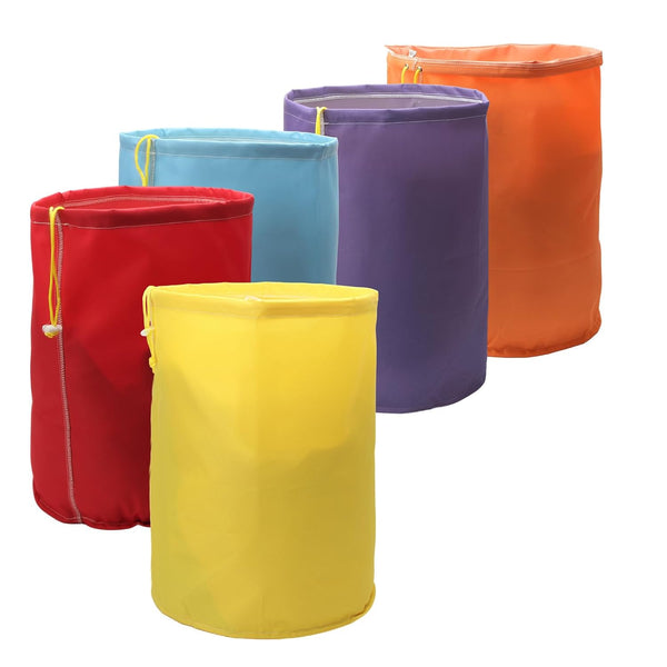 ERTOOE 5Pack 5 Gallon Filter Bags,Reusable Nylon Mesh Filter Bags with Storage Pouch