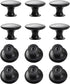 LUOOHL 12Pcs Furniture Decorative Handle Modern Stainless Steel Dressers Knob Round Bedside Cabinet