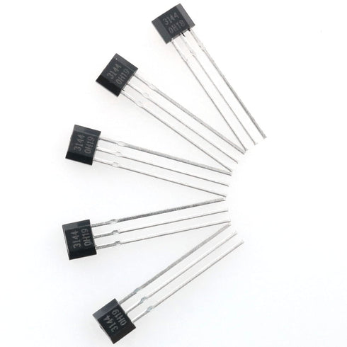 CHENJIN A3144 10PCS 3144E 3 OH3144 Hall-Effect Switch Terminal Sensitive Hall Effect Detector Switchs Sensor Transistor