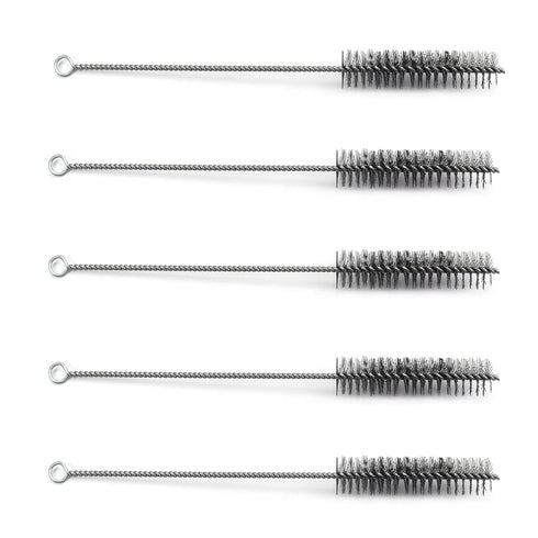 Bettomshin 5Pcs Steel Wire Cleaning Brush, 1.0-inch Diameter, 12-inch Length Tube Cleaning Tool