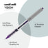 Vision Rollerball Pens Pack of 12, Violet Fine Point Pens with 0.7mm Medium Black Ink, Smooth Writing Bulk Office