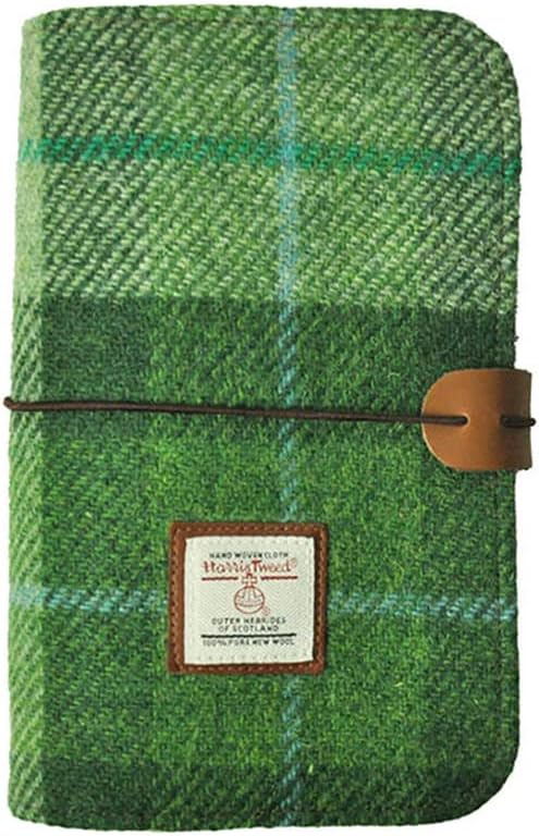 Harris Tweed A6 Notebook Binder 6 Ring Planner, Wool Fabric Refillable Budget Binder,A6 Refill Paper and Planner Inserts,Journals for Writing,A6 Size (Green) by TAILORMAP