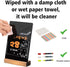 7.9x5.1 (3 Pack 7.9x5.1) Desktop Chalkboard Sign with Wood Base, Message Board Menu Board Chalkboard for Shop Wedding