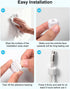 Art3d 8 Pack Magnetic Cable Clips, White Cable Management Accessories, Cord Smooth Adjustable & Adhesive Backing Cord