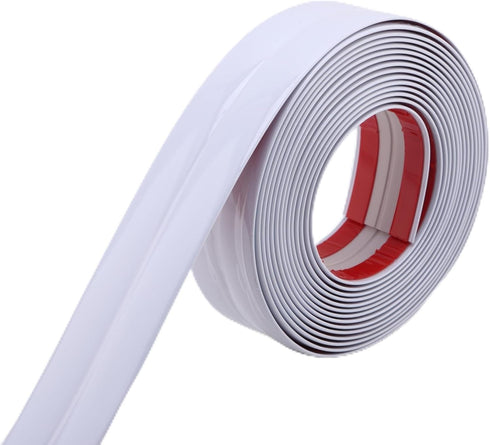 Multifunctional Wall Molding Trim & Corner Guards, Shiny White Caulk Strip for Protection and Decoration