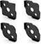 inBovoga 8 Radius Corners Router Jig Router Templates, High Hardness ABS+CNC Radius Routing