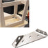 Trapeziform Angle Brackets - Stainless Steel Angle Corner Braces for Desk Edge, Box, Wood Beam, Pack of 10