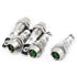 uxcell 5Pcs AC/DC 24V Green LED Metal Indicator Pilot Dash Light Signal Lamp