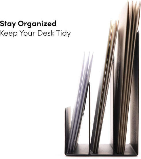 Mail Organizer, Letter Holder - Black Metal