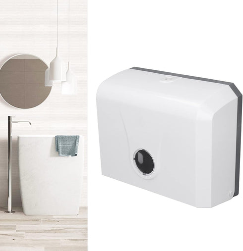 MUNEFE Paper Towel Dispenser, Wall Mount Tissue Dispensers, Wall Mount ABS Paper Towel Holder for Lounges Toilet