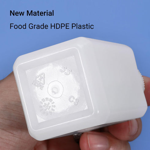 2 Pcs Plastic Lab Chemical Reagent Bottles, 16.9oz Square Sample Storage Container with Inner Ring Cover