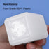 2 Pcs Plastic Lab Chemical Reagent Bottles, 16.9oz Square Sample Storage Container with Inner Ring Cover