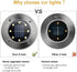 ZGWJ Solar Ground Lights - 4 Pack Waterproof Outdoor Garden Lights, Bright In-Ground Landscape Lights for Pathway, Yard