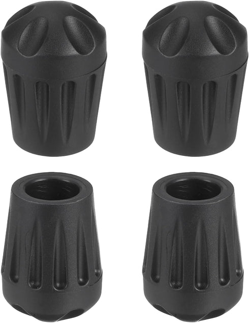 uxcell 4Pcs Camping Chair Foot Covers, 0.51 Inch Plastic Table Legs Feet