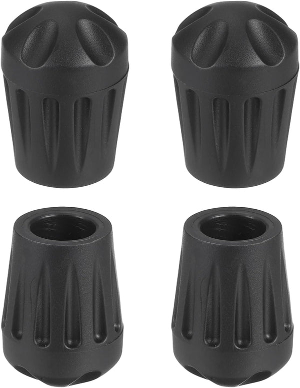 uxcell 4Pcs Camping Chair Foot Covers, 0.51 Inch Plastic Table Legs Feet