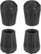 uxcell 4Pcs Camping Chair Foot Covers, 0.51 Inch Plastic Table Legs Feet