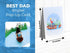iGifts And Cards 3D Mountain Fishing Pop-Up Card – Canoe, Forest & Leaping Trout – Gift for Men, Fishermen, Nature