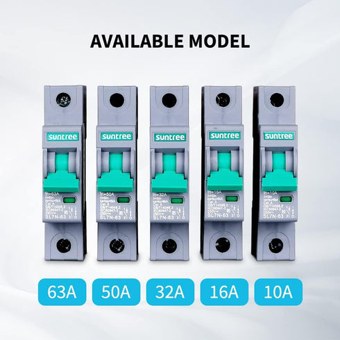 Renogy Suntree 50 Amp Single-Pole DC Circuit Breaker for Off-Grid Solar System, Breaker Box