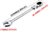 KATUR 17mm Ratcheting Wrench Set - Flexible Pivoting Head Ratchet Combination Spanner Tool