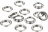WILLBOND Grommet and Washer Kit, Finish Eyelet for Clothes, Fabric, Leather Tag Bag (500 Pieces, Silver, 1/2 Inch)
