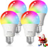 Peteme Smart WiFi Alexa Light Bulb, Led RGB Color Changing Bulbs, Compatible