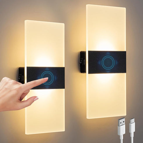 Wall Sconce, LED Wall Lights for Room Decor, Battery Operated Wall Sconce,