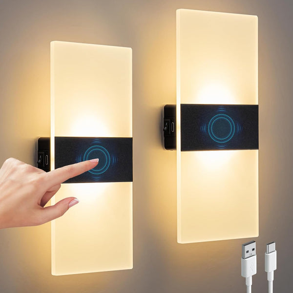 Wall Sconce, LED Wall Lights for Room Decor, Battery Operated Wall Sconce,