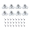 POWERTEC 5/16-18 T Nuts, 8 Pcs | Screw-On Tee Nuts for Wood Working, Rock Climbing Holds, and Furniture