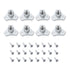 POWERTEC 5/16-18 T Nuts, 8 Pcs | Screw-On Tee Nuts for Wood Working, Rock Climbing Holds, and Furniture