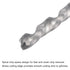 uxcell Solid Carbide Twist Drill Bits 2.8mm, Metric Left Hand Spiral Flutes for Stainless Steel, 2pcs