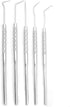 5-Piece Stainless Steel Precision Probe, Pick and Hook Set for Dissection, Clay Modeling, and More
