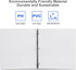 ViVin 1.5 Inch Round Ring View Binder, 300-Sheet Capacity, Basic 3 Ring Binder for 8.5" x 11" Paper, 6-Pack (White)
