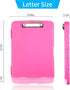 Clipboard with Storage, Heavy Duty Plastic Nursing Clipboard with Low Profile Clip and Pen Holder, Multifunctional Case