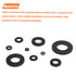 800 Pieces Black Nylon Flat Washers Assortment Kit - 9 Sizes M2 M2.5 M3 M4 M5 M6 M8 M10 M12 (Not Rubber Washer)