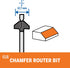 618 Dremel Chamfer Router Bit, Gray
