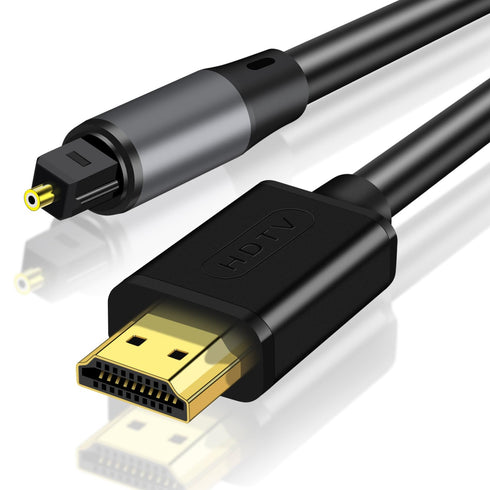 WLTASUY 192KHz HDMI ARC to Optical Audio Converter 6FT,ARC to Optical Audio Extractor