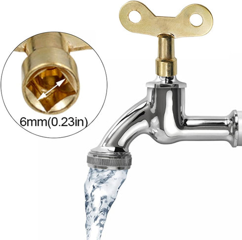 Radiator Bleed Key, Solid Brass Plumbing Key for Venting Air in Old Home Radiators and Tools