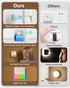 Closet 2 Packs Motion Sensor Night Light Indoor, Rechargeable Battery Operated Lights with RGB Lights, Magnetic Stick